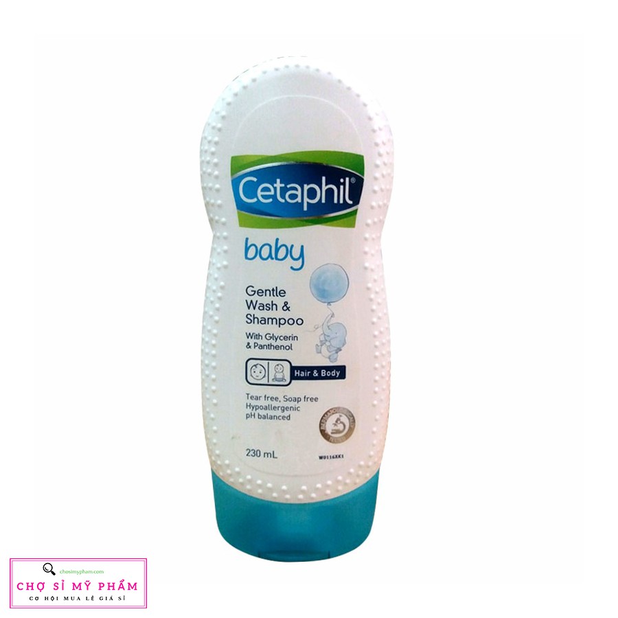 Sữa tắm gội toàn thân Cetaphil Baby Gentle Wash &amp; Shampoo 2 in 1 230ml - 400ml