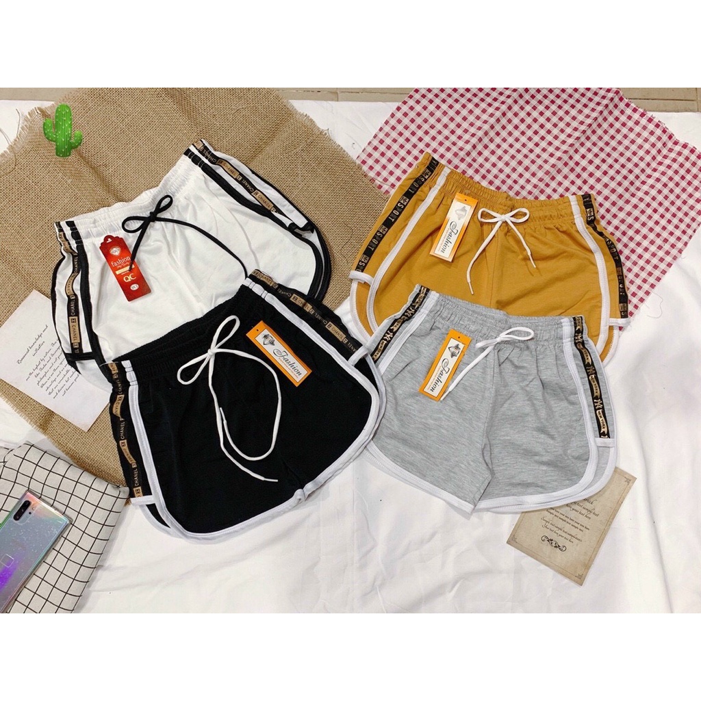 Quần short đùi kiểu phối hai đường viền 2 bên thể thao siêu mát TTPK0047