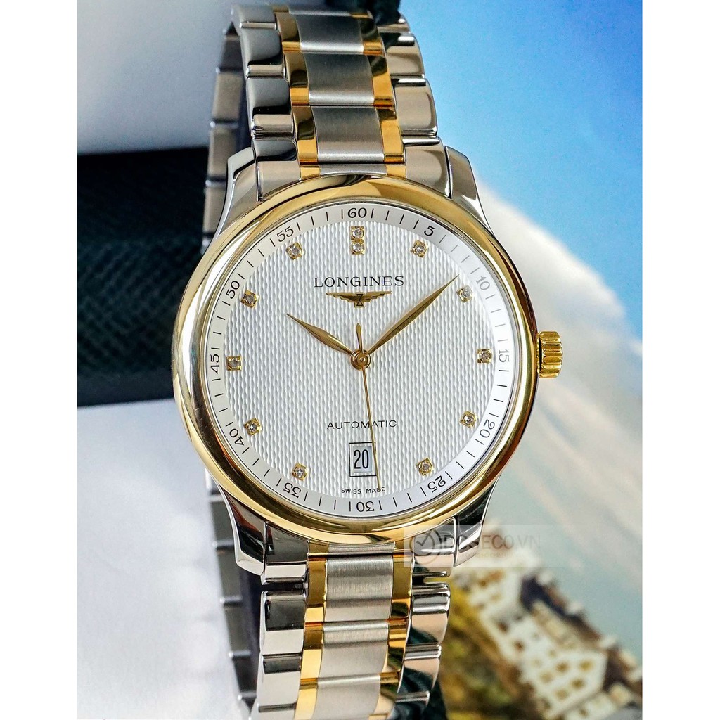 Đồng Hồ Nam LG Mặt Đính Đá Dây Kim Loại Cao Cấp Kèm Chức Năng Lịch Ngày Tiện Lợi, Bảo Hành 24 Tháng