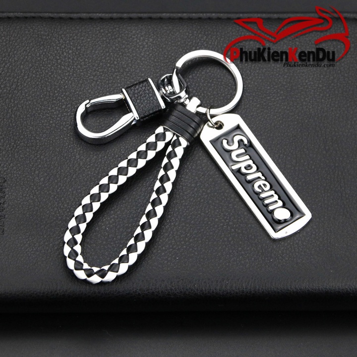 Móc khoá dây logo supreme