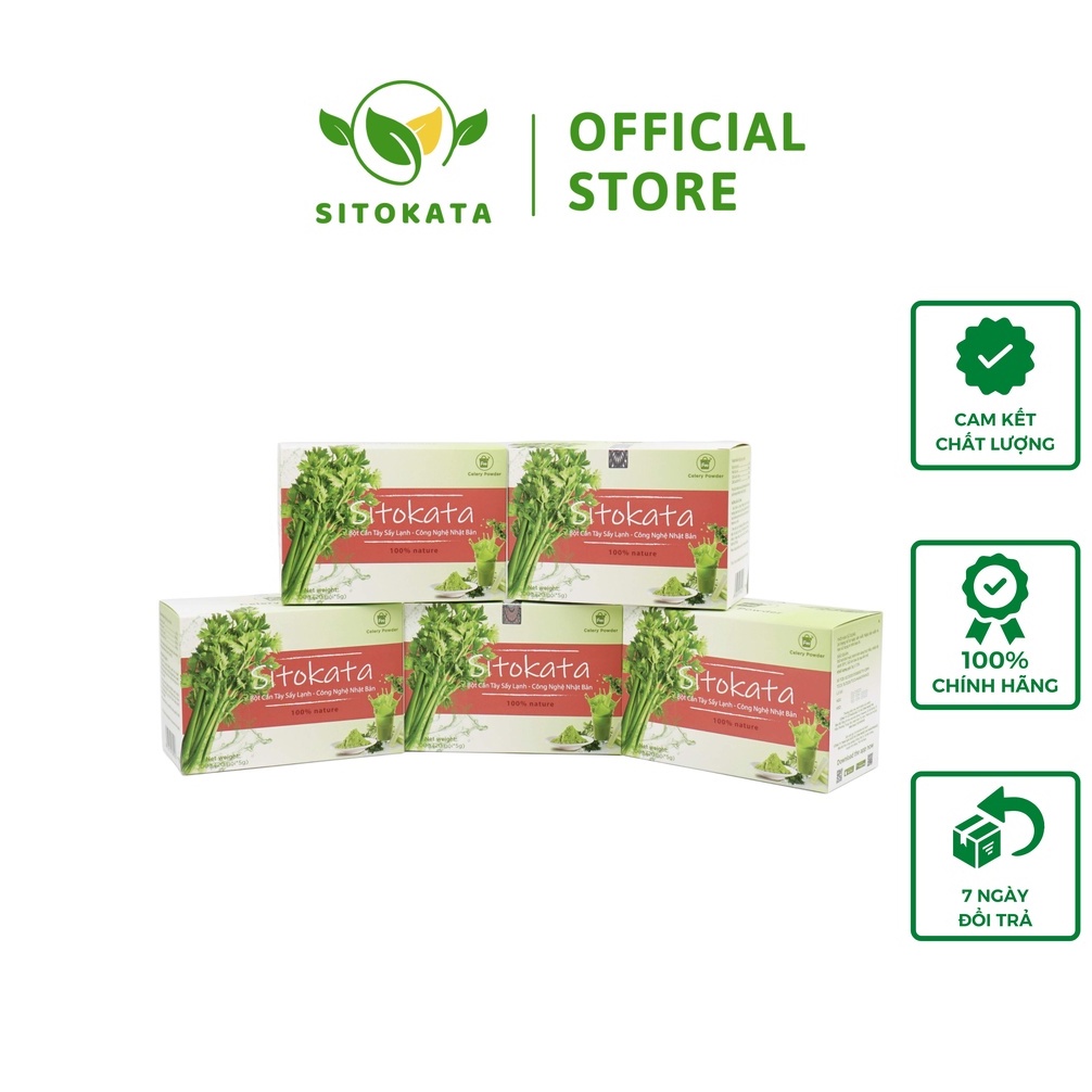 Bột Cần Tây SITOKATA 1 hộp 20 gói 100gram (5gram/1 gói)