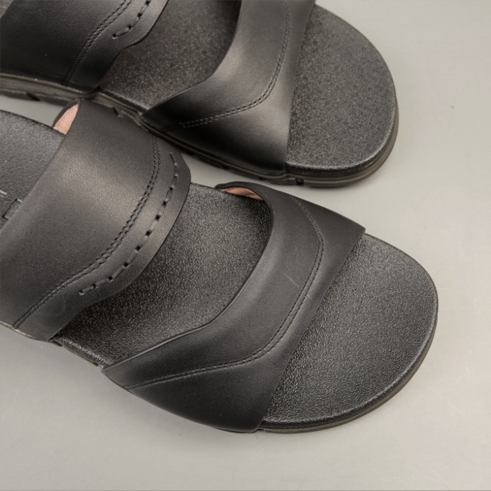 Dép quai ngang hàng hiệu da bò thật KEEDO DR0105