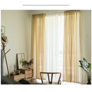 Vải rèm voan trơn nhiều màu