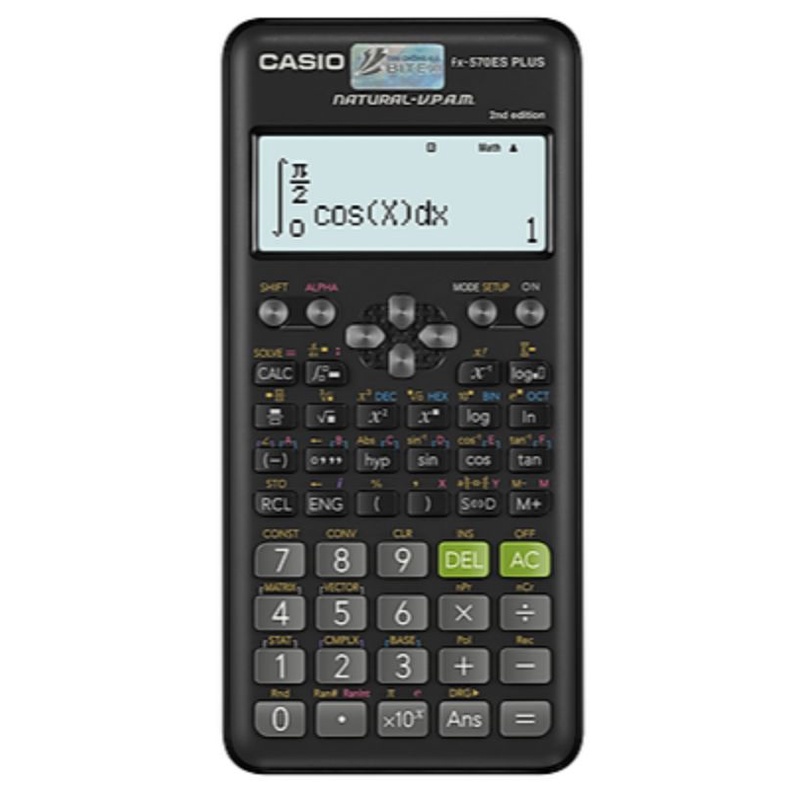 Máy tính Casio FX-570 ES Plus New 2nd Edition – 7 Năm Bảo Hành Chính Hãng