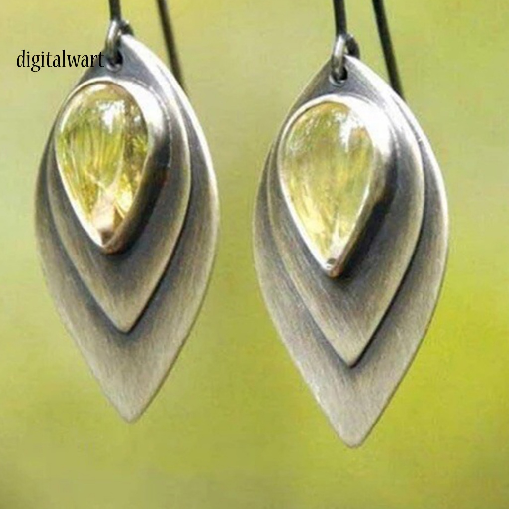 Kỹ Thuật Số| 1 Đôi Bông Tai Chống Gỉ Phong Cách Retro Dành Cho Nữ