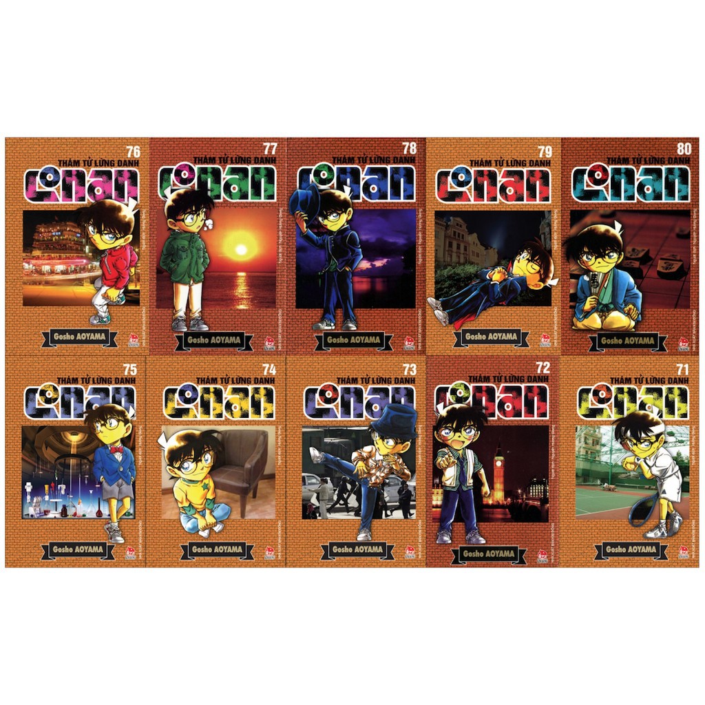 Sách - COmbo Conan - 10 quyển - từ tập 71 đến 80