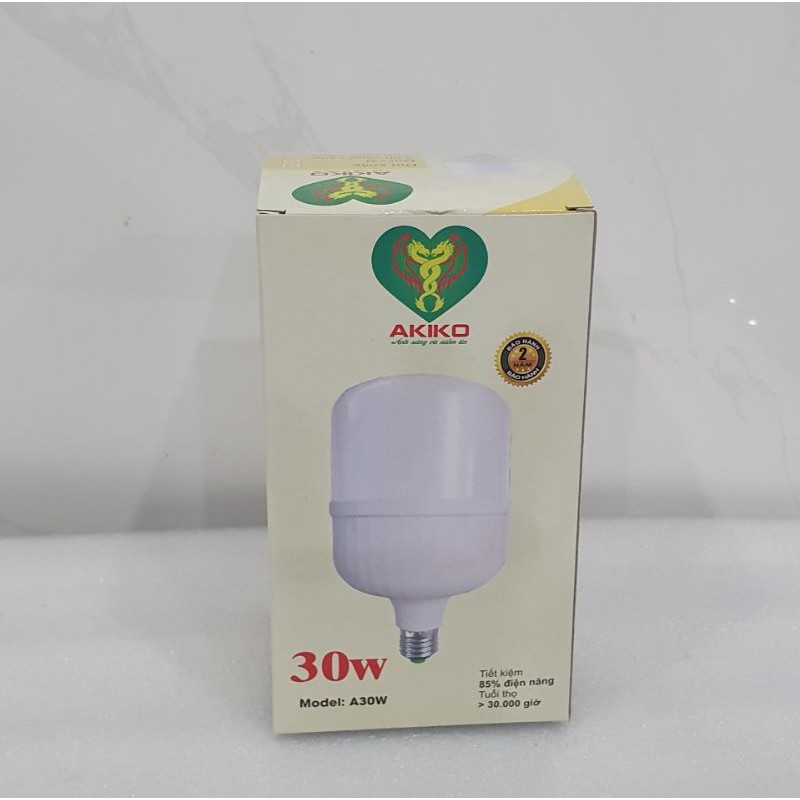 Bóng đèn Led trụ Buld 30W AKIKO siêu sáng, tiết kiệm điện