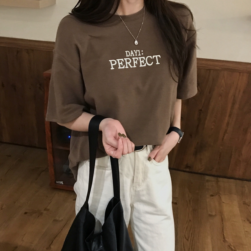 [ Mã 11FASHIONSALE1 giảm 10K đơn 50K ] Áo Thun 32633 In Chữ Day1 Perfect Thời Trang | BigBuy360 - bigbuy360.vn