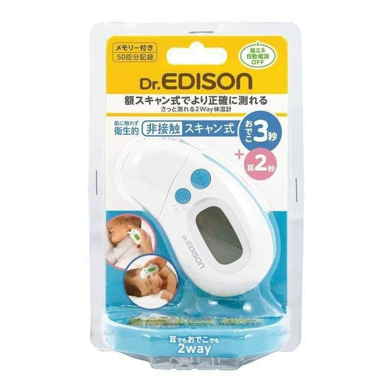 Nhiệt kế đo tai và trán Dr Edison - Số 1 Nhật Bản