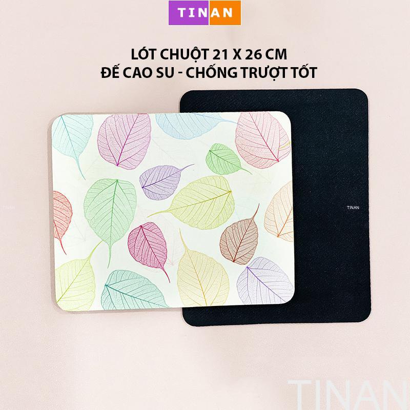 Miếng Lót Chuột Vải Nhiều Hình Dễ Thương, Đế Cao Su Việt Nam Chống Trượt, Mousepad Mềm Dày