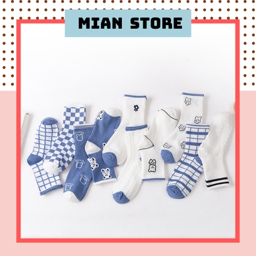 Tất unisex cổ cao phong cách năng động chất cotton cao cấp - T069 Mian Store