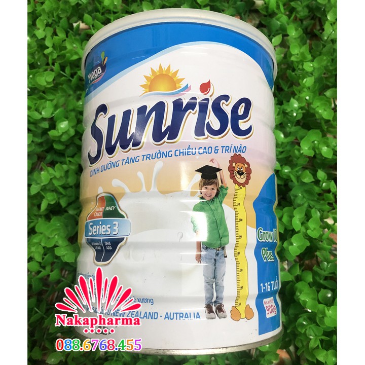 ✅ [CHÍNH HÃNG] Sữa tăng chiều cao Sunrise Series 3 Grow IQ Plus 900g