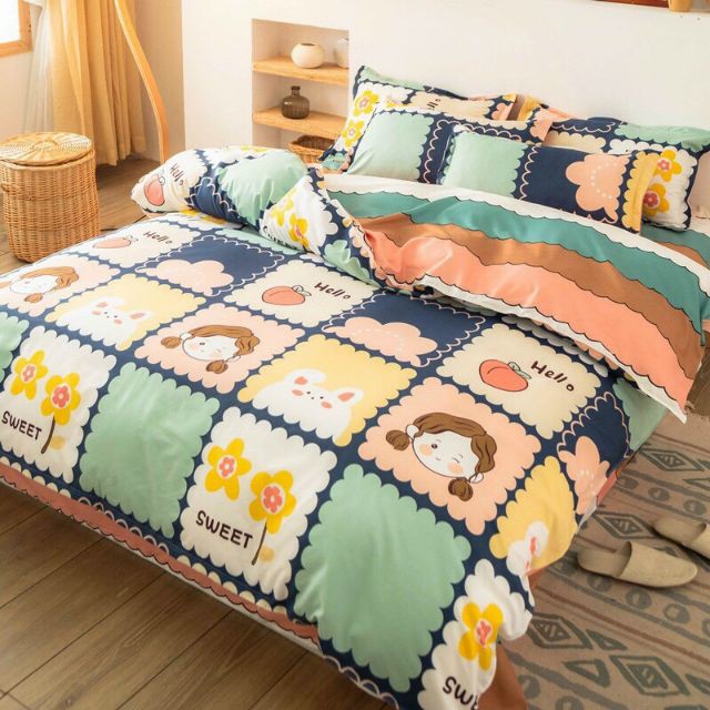 COTTON POLY - Bộ chăn ga gối poly nhập khẩu ( chăn phao hoặc vỏ chăn ok có sẵn sll)