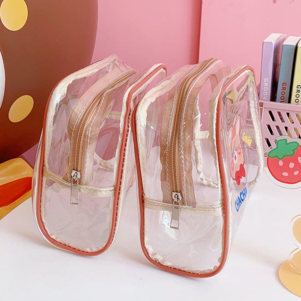 Túi Đựng Mỹ Phẩm Sức Chứa Lớn Chống Thấm Nước Có Khóa Kéo Tiện Dụng Khi Đi Du Lịch