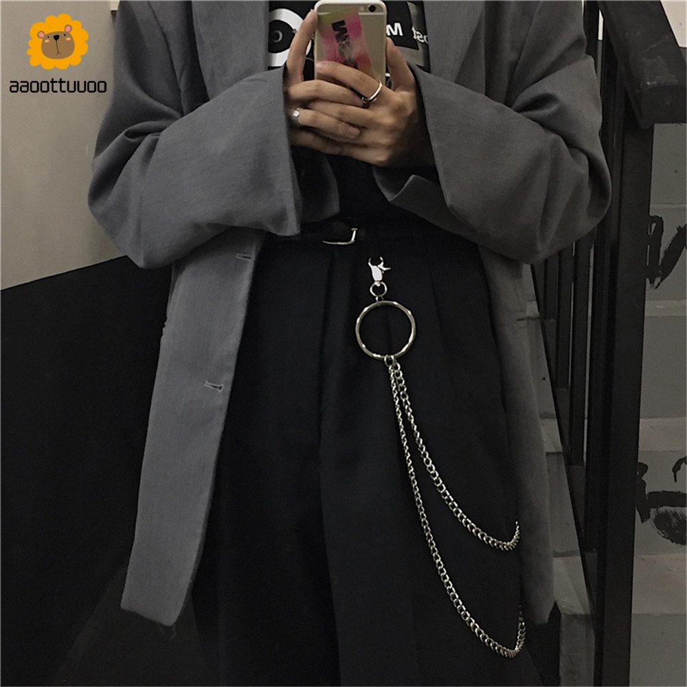 Dây Xích Gắn Thắt Lưng Làm Từ Kim Loại Thời Trang Cá Tính