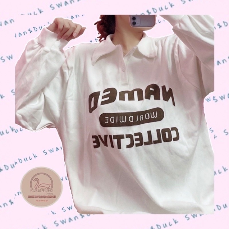 SWEATER POLO NAMED / CHỮ IN