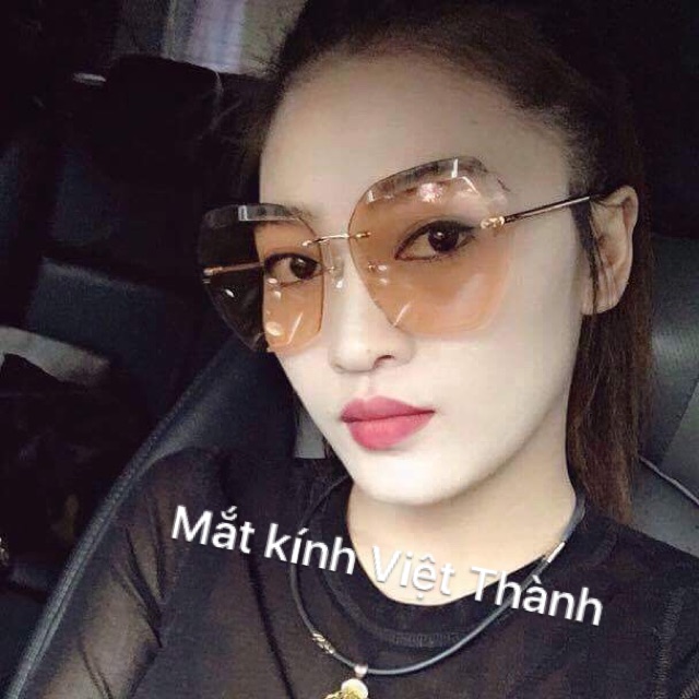 mắt Kính mát nữ thời trang gia rẻ kính râm khoan nữ hot nhất 2023