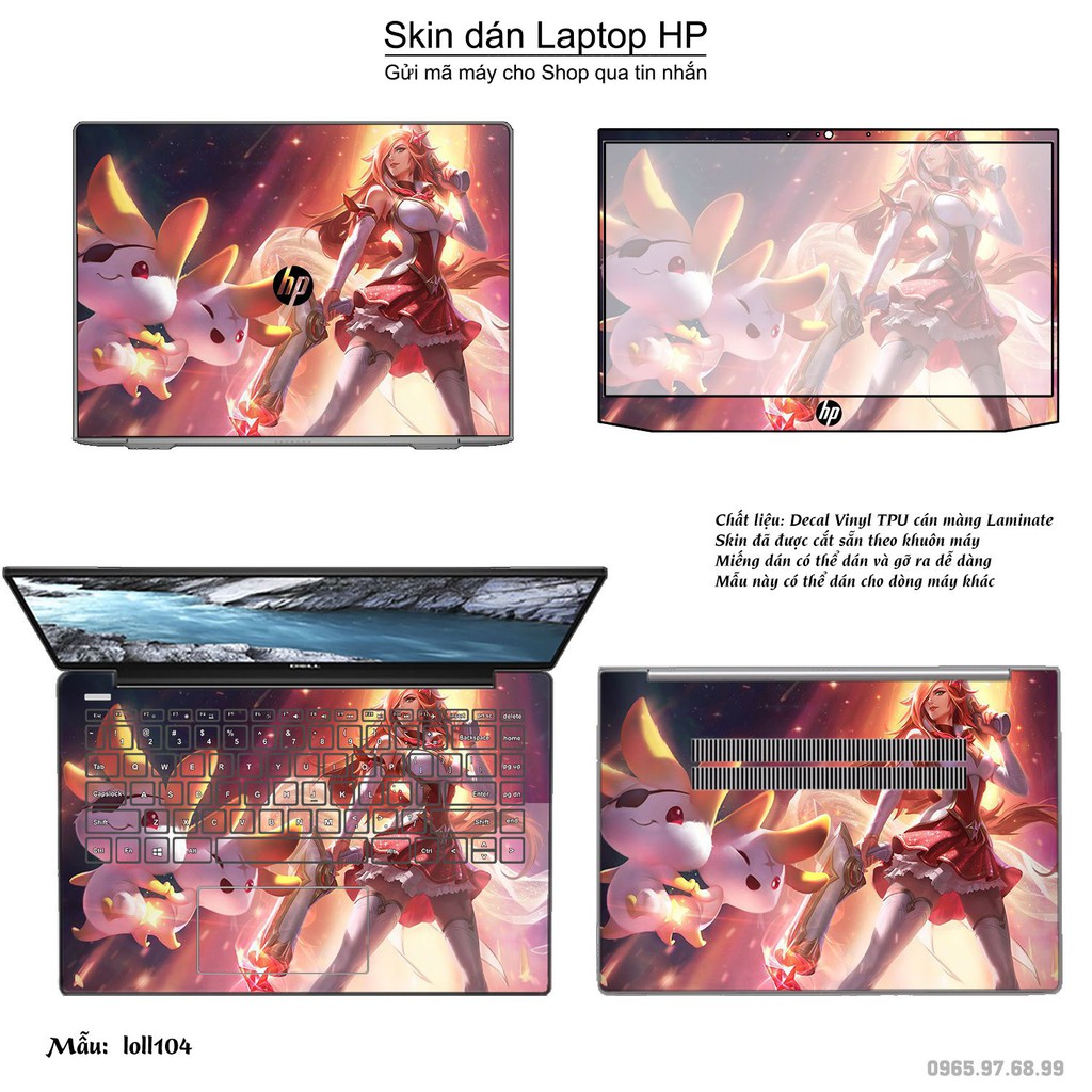 Skin dán Laptop HP in hình Liên Minh Huyền Thoại _nhiều mẫu 15 (inbox mã máy cho Shop)