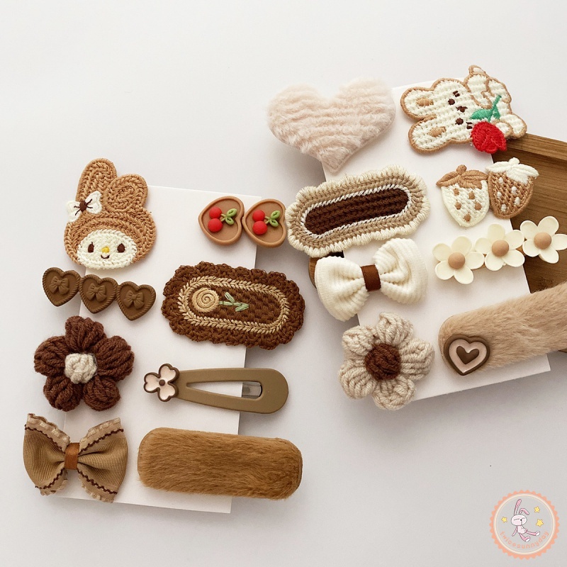 Set 8 Kẹp Tóc Dễ Thương Cho Bé Gái