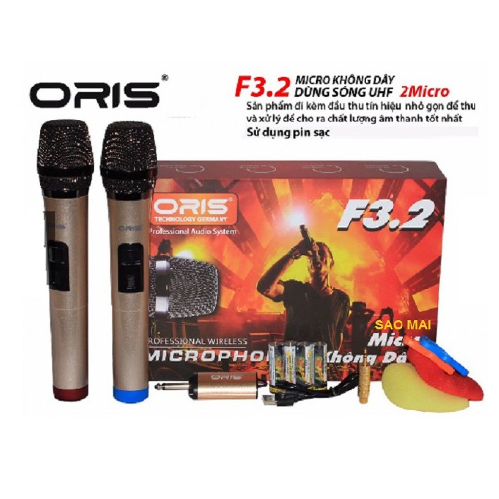 [Mã ELHACE giảm 4% đơn 300K] Micro Karaoke Không Dây Oris F3.2