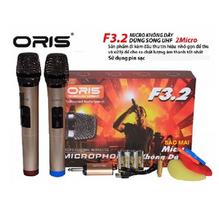 Micro karaoke không dây oris f3.2