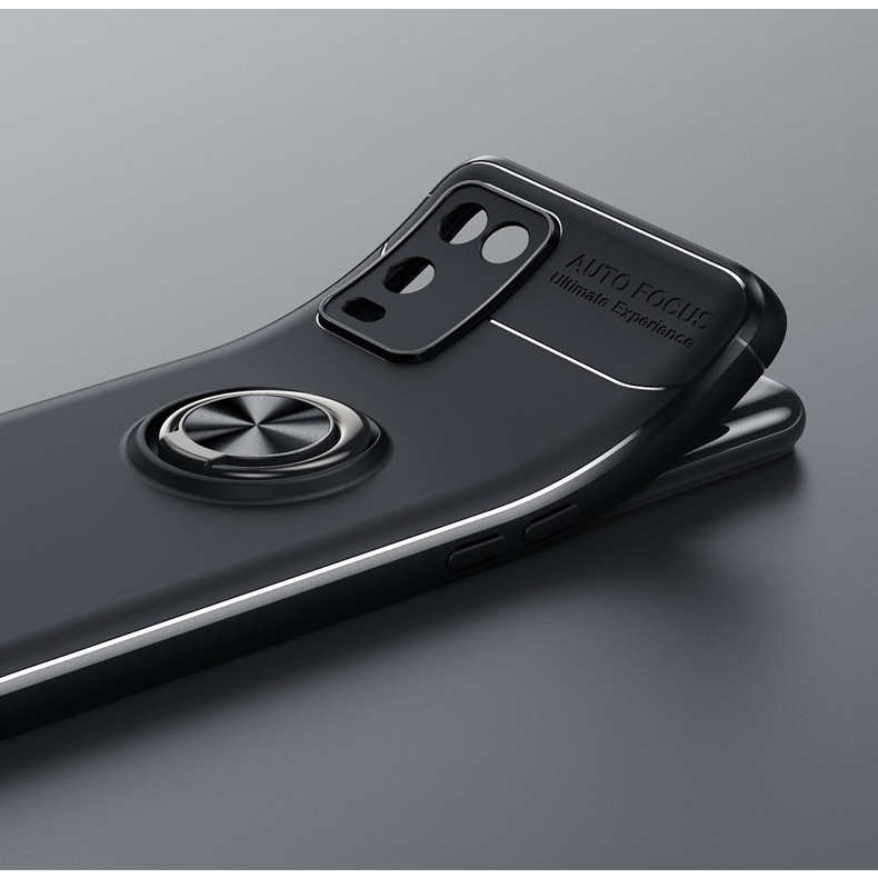 Ốp Lưng Auto Focus OPPO A54 Cao Su Bracket Iring