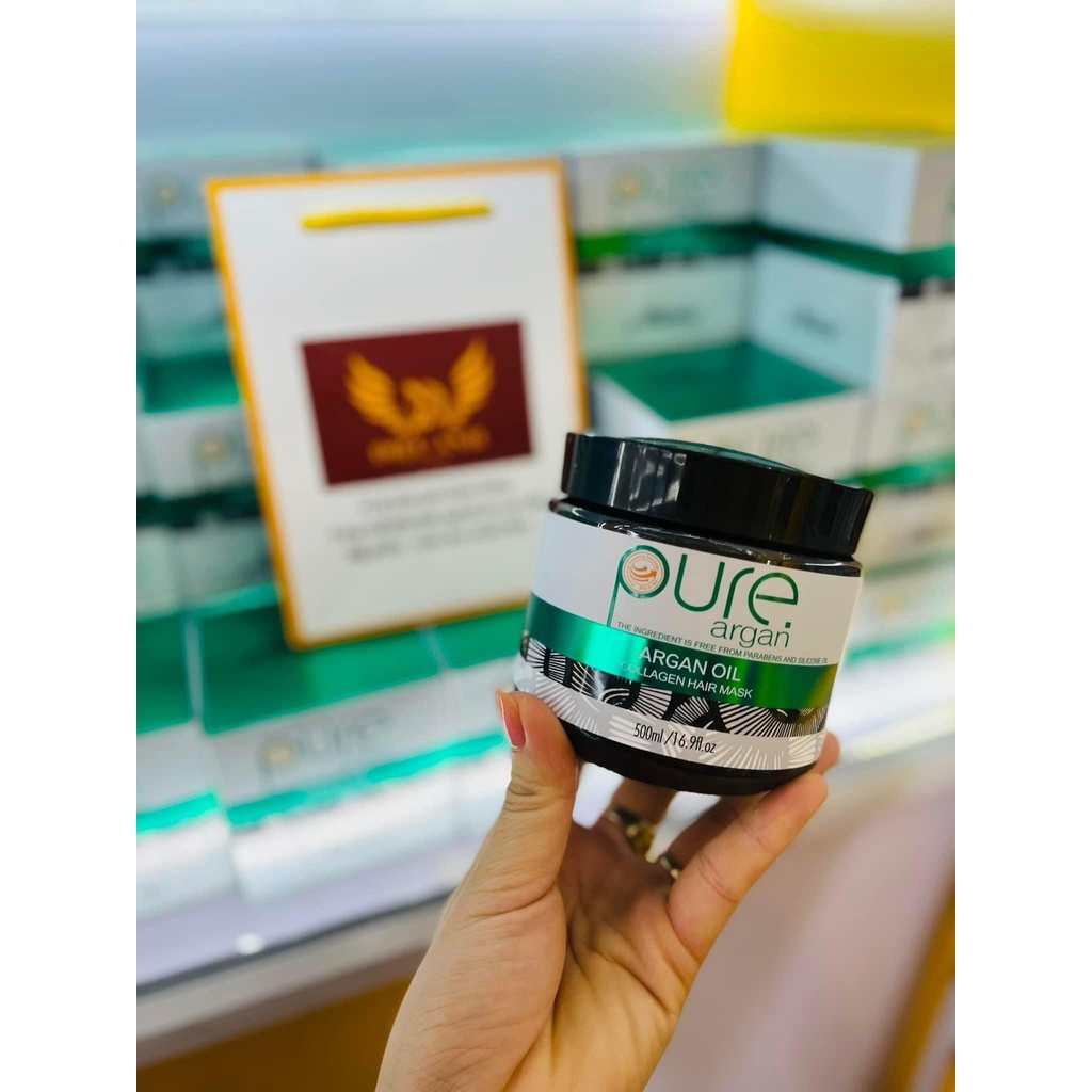 Kem ủ tóc phục hồi siêu mượt Abania Pure Argan 500m tái tạo trẻ hóa tóc
