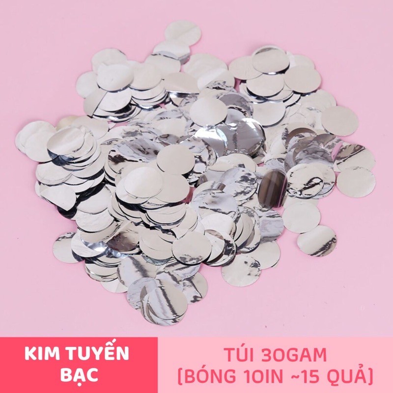 Nhũ Kim Tuyến 1,5 cm Rắc Bóng Nhiều mầu