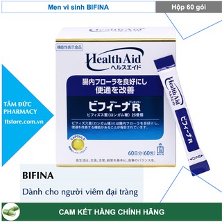 BIFINA R [hộp 60 gói] Men vi sinh hỗ trợ viêm đại tràng - Bifina Nhật bản / Tràng Phục Linh Plus