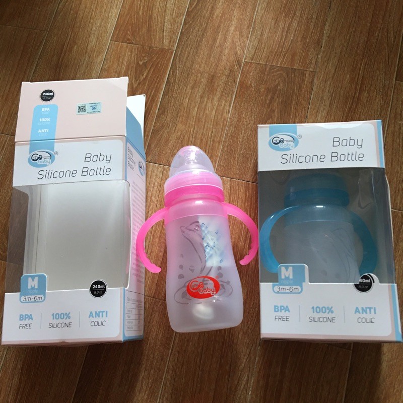 Bình sữa silicon 2 chức năng Baby Love / Gb Baby 240ml