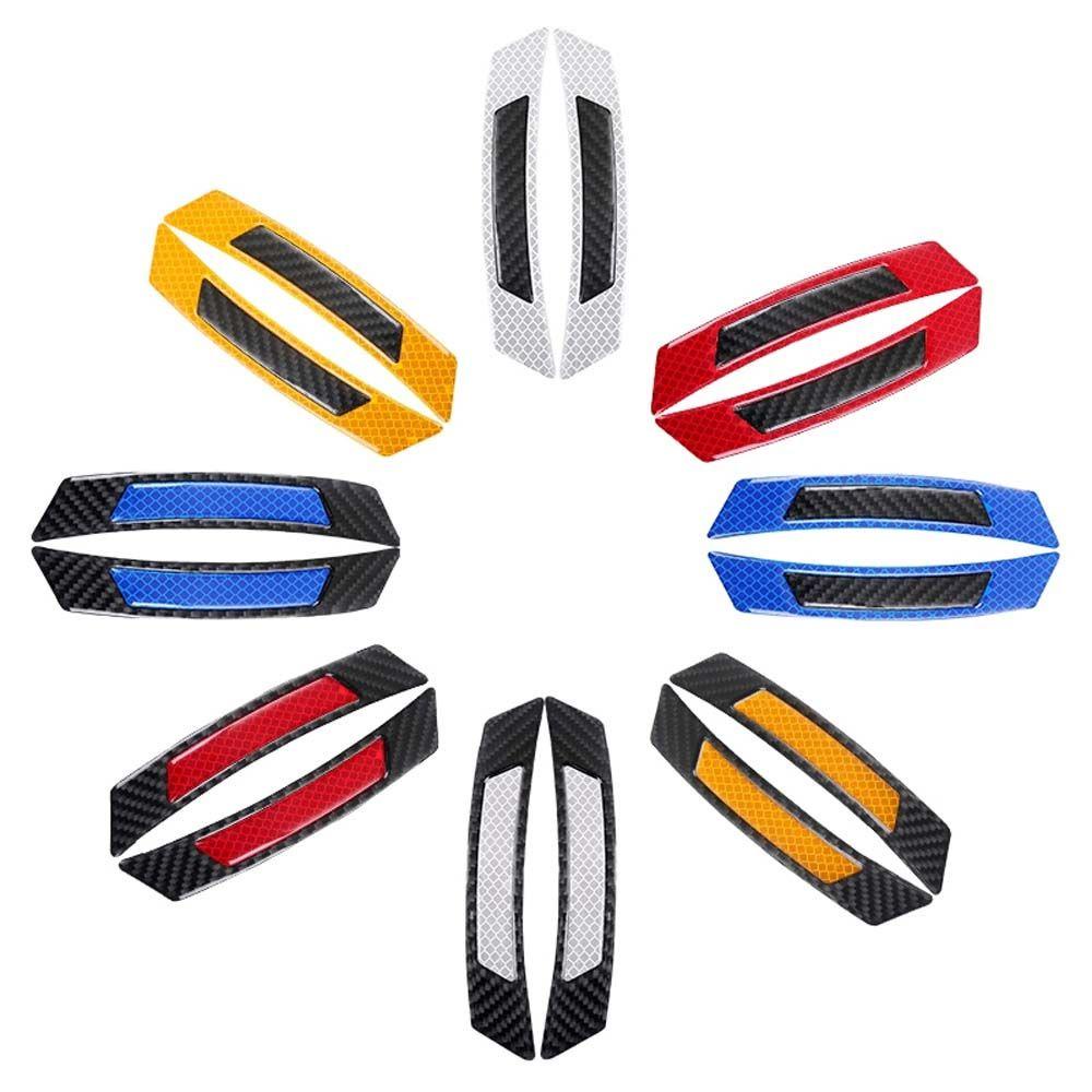 Miếng Dán Viền Bánh Xe Hơi Họa Tiết Sợi Carbon Màu Dạ Quang Độc Đáo Tiện Dụng