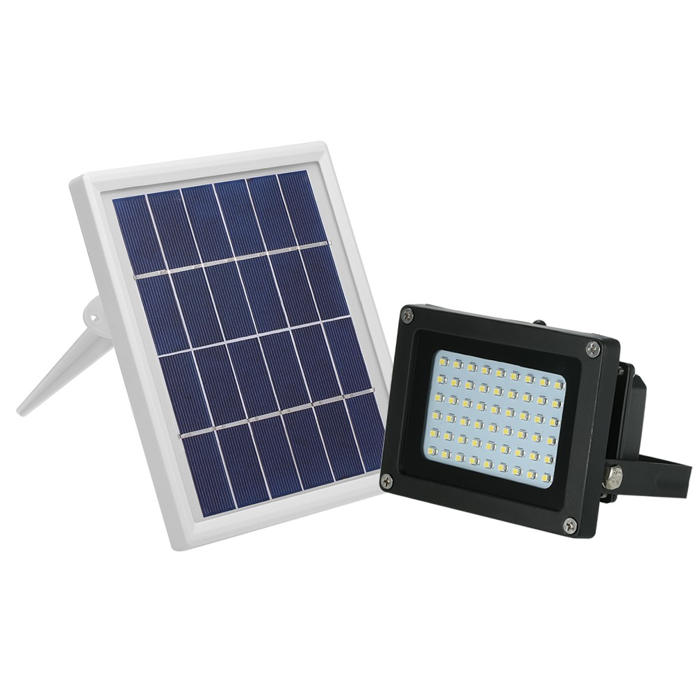 Set đèn LED 54 bóng floodlight năng lượng mặt trời không thấm nước IP65 ngoài trời