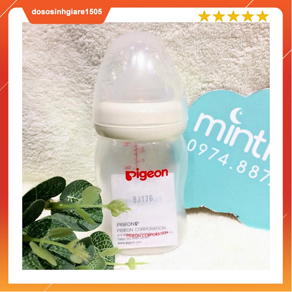 Bình sữa Pigeon cổ rộng PP PLUS 160ML – 240ML – 330ML