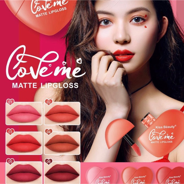 Son kem tint trái tim Kiss Beauty For Valentine Sena Beauty (SKTT)