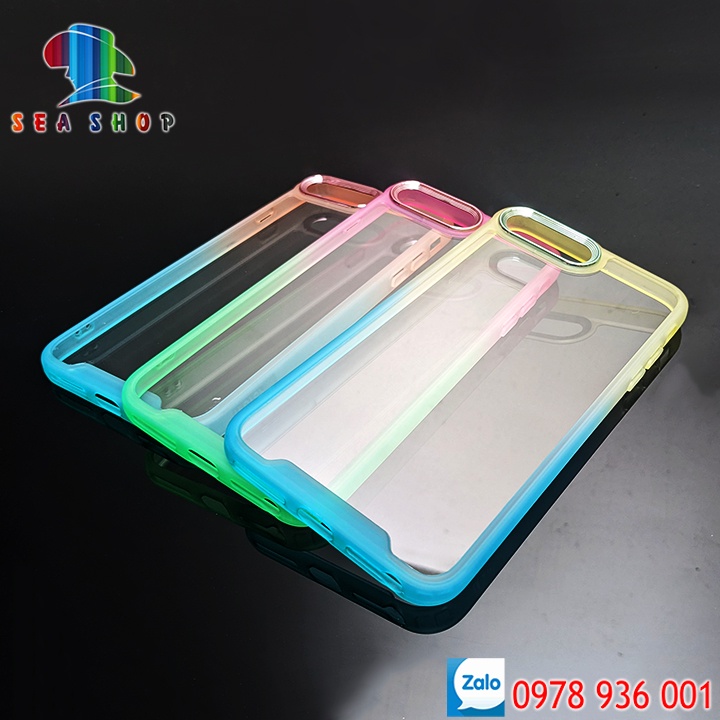 Ốp lưng iPhone 7 Plus, 8 Plus -Thiết kế cạnh dày bảo vệ camera -Chống sốc cao cấp - Lưng trong suốt, Không vàng ố