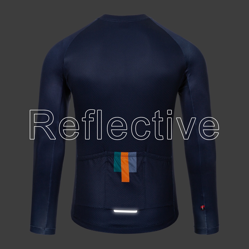 Santic Áo đạp xe nam thoáng khí nhanh khô họa tiết sọc phối màu tương phản M1C01125