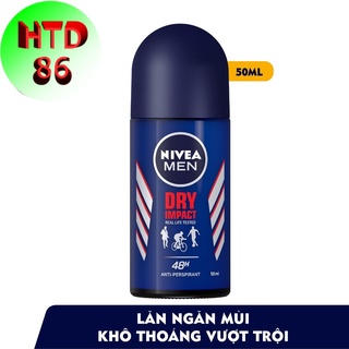 Lăn ngăn mùi nivea men dry impact 50ml - ngăn mùi hiệu quả 48h