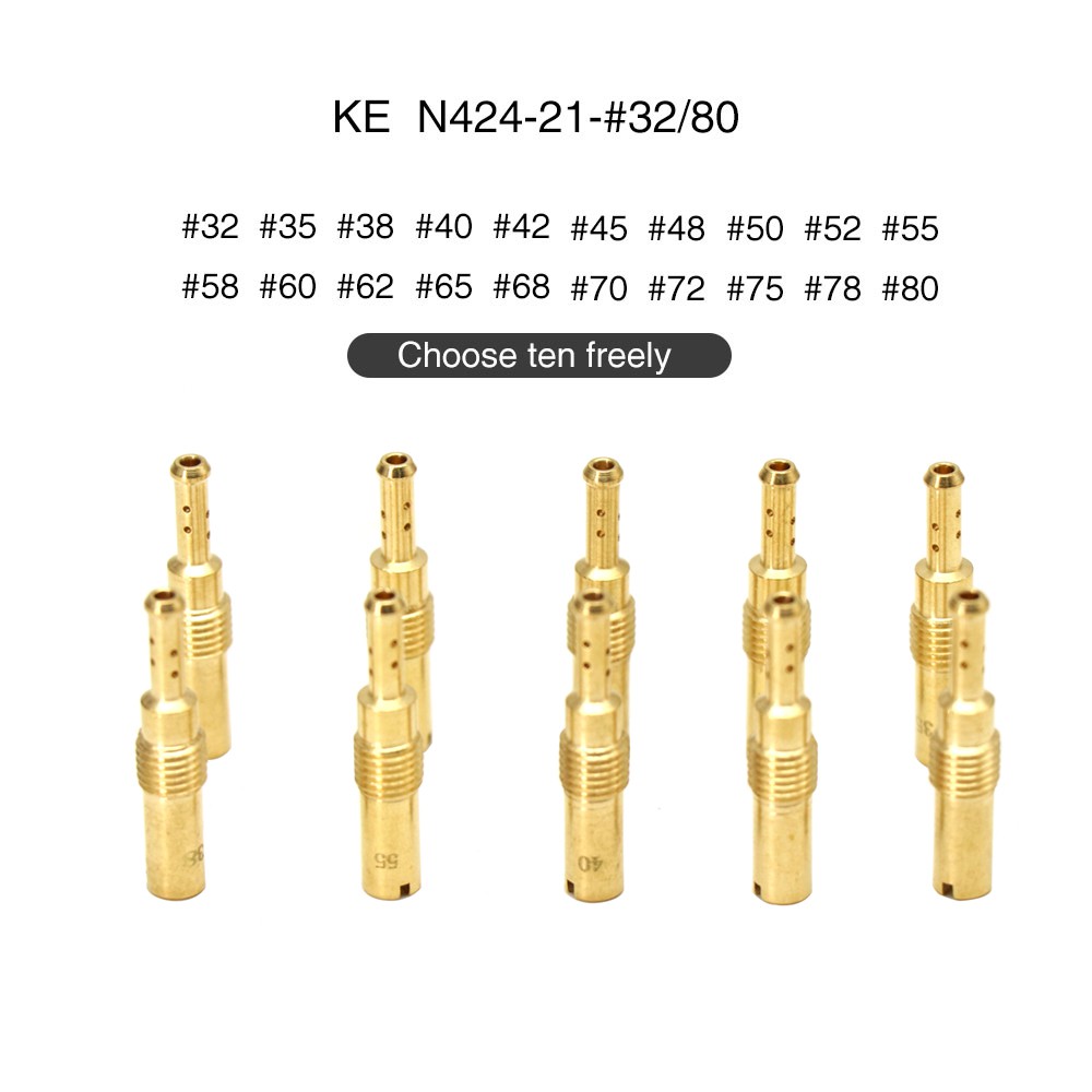 Set 10 Đầu Phun Bộ Chế Hòa Khí Chuyên Dụng Cho Keihin KOSO OKO PE CVK FCR