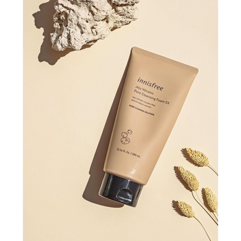 [CHUẨN HÀN] Sữa Rửa Mặt Tro Núi Lửa Innisfree Volcanic Pore Cleansing Foam 150ml (Shop Bunny Beans)