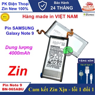 Pin samsung galaxy note 9 dung lượng 4000mah. tặng kèm cáp type c