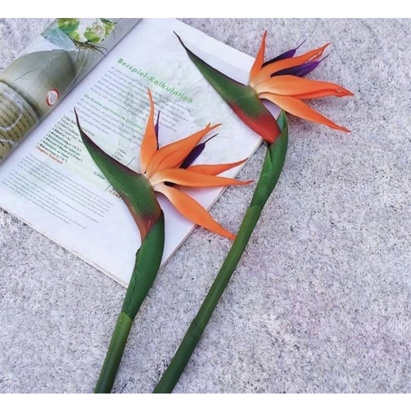 Hoa giả decor hoa giả trang trí hoa thiên điểu trang trí nhà cửa