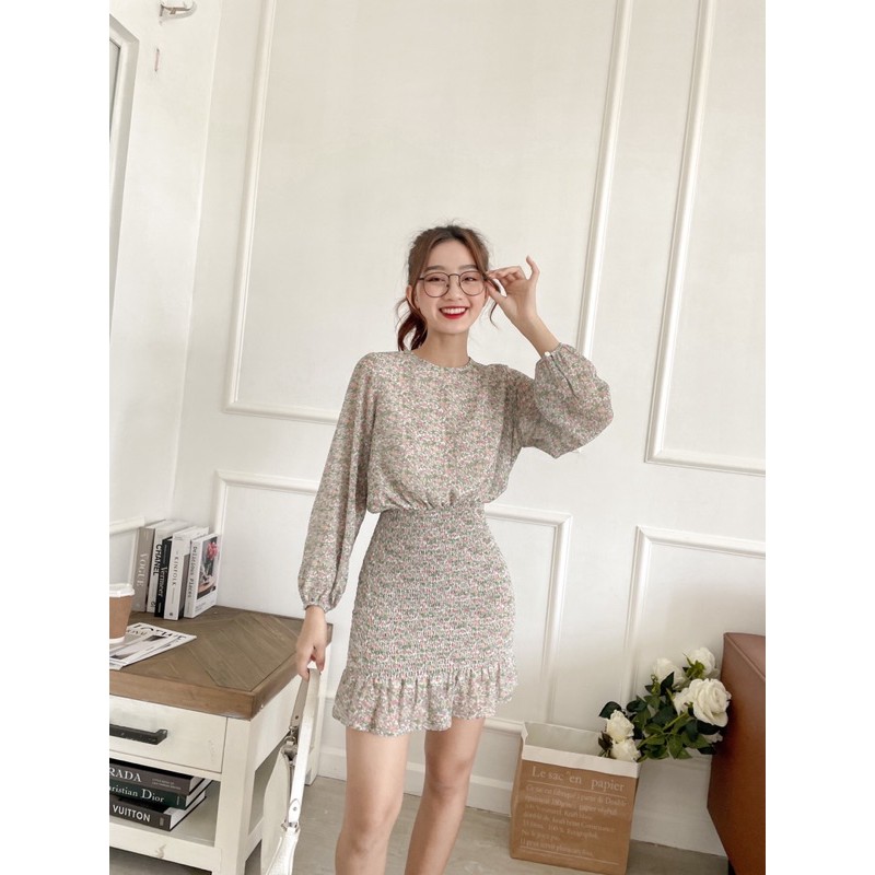 Đầm tay dài bo chun ôm body LINSEY DRESS | BigBuy360 - bigbuy360.vn