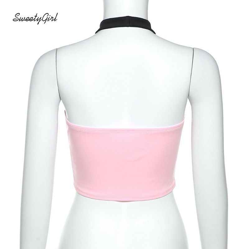 Áo Tank Top Hai Dây Màu Sắc Tương Phản 2022 Thời Trang Quyến Rũ Cho Nữ