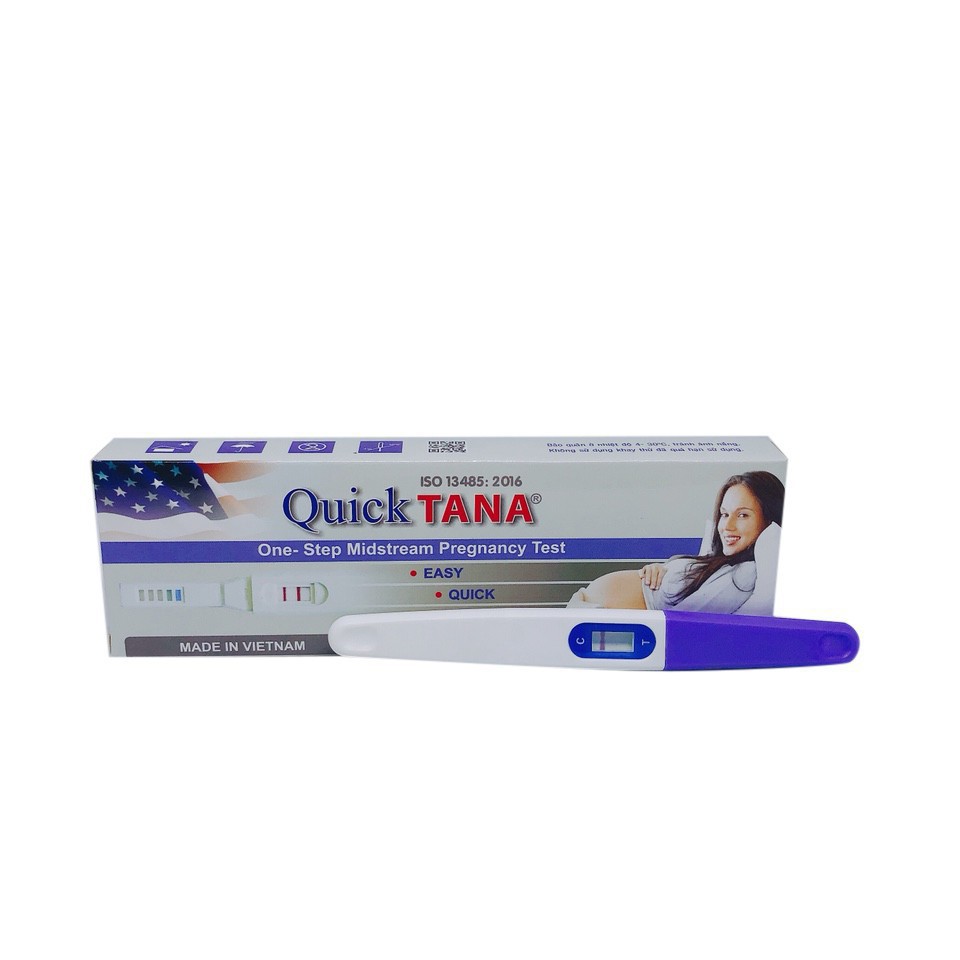 Dụng cụ phát hiện thai sớm QUICKTANA- Dạng Bút 2 vạch chính xác - test thử thai hai vạch sớm nhanh hiệu quả tức thì,