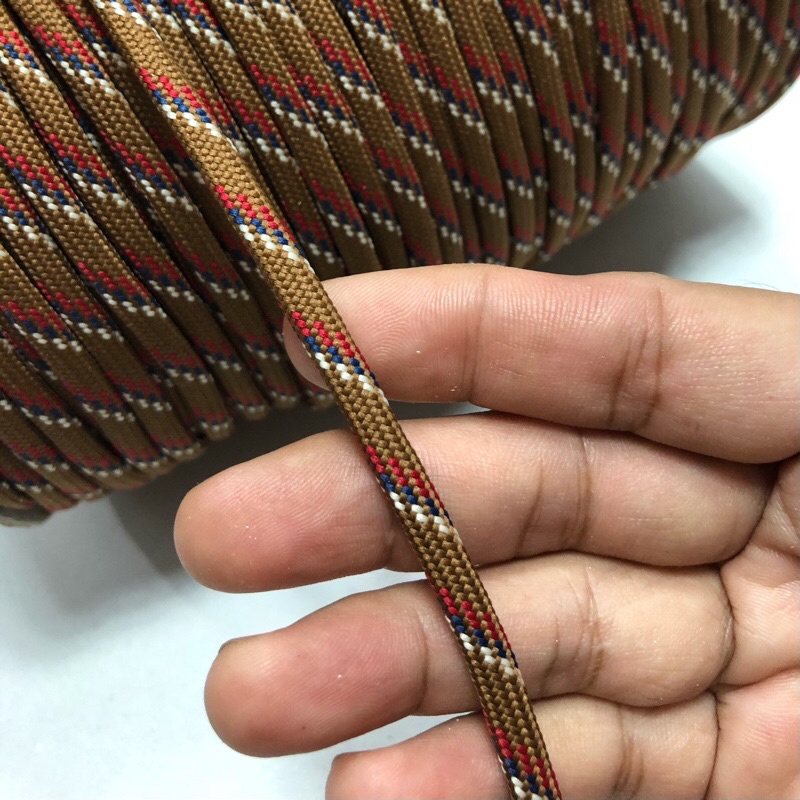 5-&gt;20 mét-dây dù 5mm có lõi + họa tiết đẹp, chắc chắn, mền, êm tay dùng làm vòng paracord, căng lều, trang trí, dây phơi