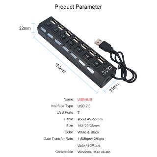 HUB 7 cổng tốc độ cao USB 2.0