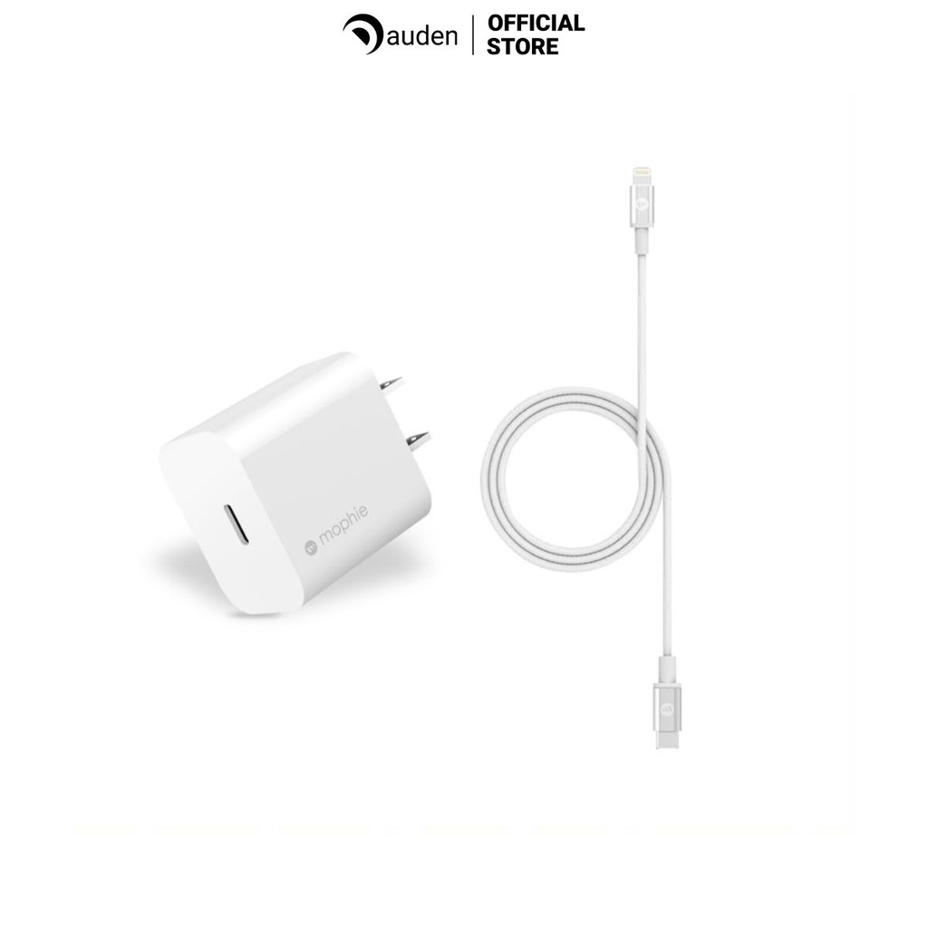 Combo sạc nhanh MOPHIE PD GaN 30W cho IP/tablet táo/ cáp C to L/ Cáp C to C