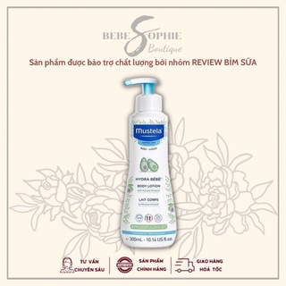 Kem Lotion Dưỡng Thể Da Thường hữu cơ Mustela Hydra Bebe Body Lotion