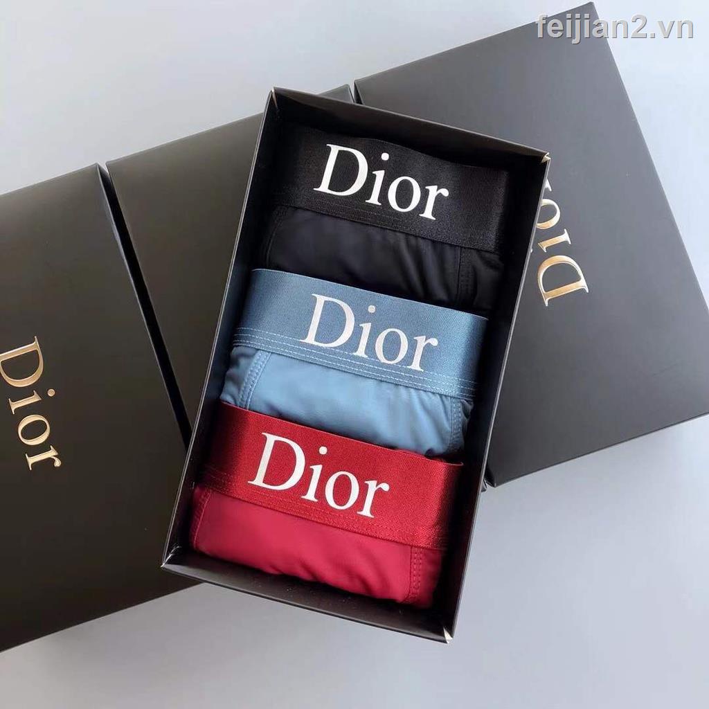 Quần Lót Boxer Lụa Lạnh Kháng Khuẩn Thoáng Khí Dior Thời Trang Nam Cao Cấp 2022S