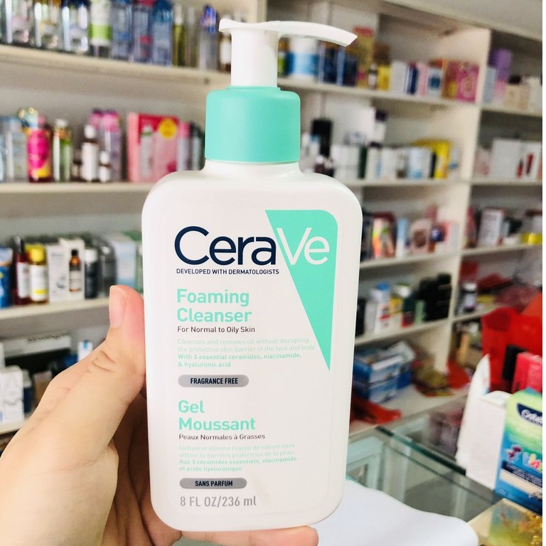 Sữa Rửa Mặt Cerave Renewing SA Cleanser Sạch Sâu Giảm Mụn